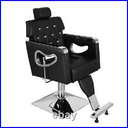 Heavy Duty Reclining Swivel Barber Chair with Hydraulic Pump for Beauty Hair Salon