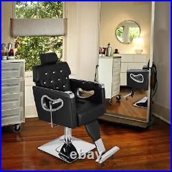 Heavy Duty Reclining Swivel Barber Chair with Hydraulic Pump for Beauty Hair Salon