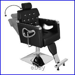Heavy Duty Reclining Swivel Barber Chair with Hydraulic Pump for Beauty Hair Salon