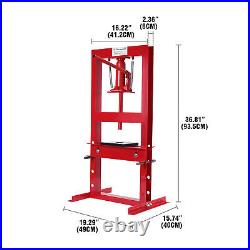 Heavy Duty Shop Press Floor H Frame Manual Press Hydraulic Jack Stand Equipment