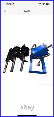 Heavy Duty Skid Steer Hydraulic Auger Attachment Post Hole Digger 6''&12''&14'