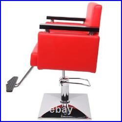 Heavy Duty Square Beauty Hydraulic Classic Barber Chair Styling Salon Haircut
