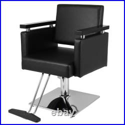 Heavy Duty Square Beauty Swivel Hydraulic Classic Barber Chair Salon Haircut Hot