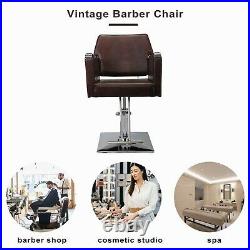 Heavy-Duty Square Hydraulic Barber Chair Adjustable Height Ergonomic Equipment