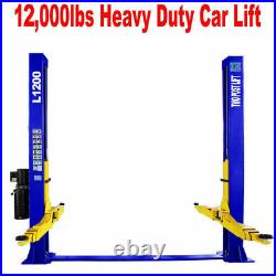 Heavy Duty Two Post L1200 Car Lift 12,000 lb. Capacity Truck Hoist Free Shipping