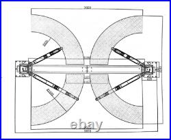 Heavy Duty Two Post L1200 Car Lift 12,000 lb. Capacity Truck Hoist Free Shipping