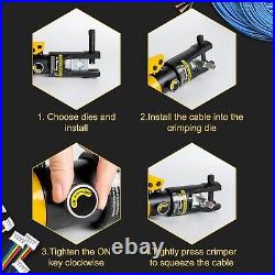 Heavy-Duty Versatile Hydraulic Crimping Tool Cable Terminal Crimper 14.12