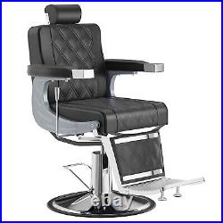 Heavy Duty Vintage Barber Chair All Purpose Reclining Hydraulic Pump Salon Chair