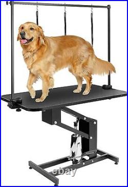 Heavy Duty Z-Lift Hydraulic Pet Dog Grooming Table for Large Dogs With Noose 400lb