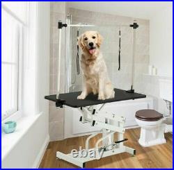 Heavy Duty Z-lift hydraulic pet dog grooming table for large dogs with clamb/arm