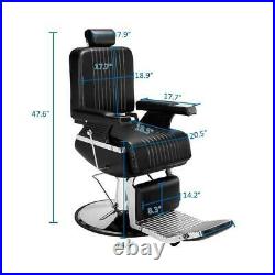 Heavy-duty Men's Hydraulic Barber Chair Reclining Hair Beauty Salon Equipment