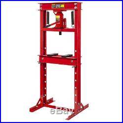 Hydraulic 12 Ton H-Frame Floor Press Shop Press Garage Heavy Duty Machinery