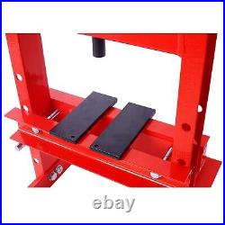 Hydraulic 6 Ton H-Frame Garage Floor Adjustable Shop Press With Plates Heavy Duty