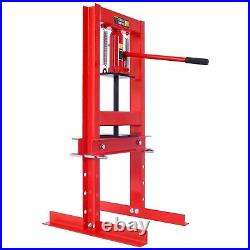 Hydraulic 6 Ton H-Frame Garage Floor Adjustable Shop Press With Plates Heavy Duty