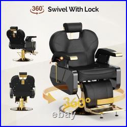 Hydraulic All Purpose Barber Chair Heavy Duty Recline Salon Beauty Spa Equipment