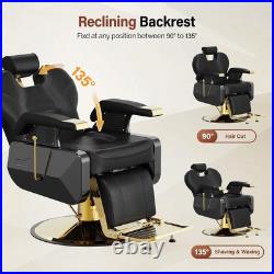 Hydraulic All Purpose Barber Chair Heavy Duty Recline Salon Beauty Spa Equipment