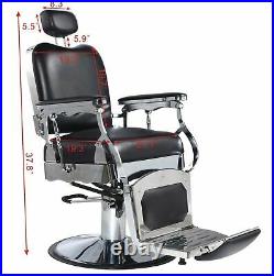 Hydraulic All Purpose Recline Barber Chair Office Salon Beauty Shampoo Equipment