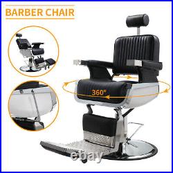 Hydraulic All Purpose Recline Barber Chair Salon Spa Beauty Equipment Heavy Duty