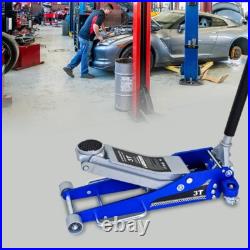 Hydraulic Aluminum Steel Racing Floor Jack 3 Ton Heavy Duty Dual Piston Pump