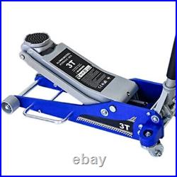 Hydraulic Aluminum Steel Racing Floor Jack 3 Ton Heavy Duty Dual Piston Pump