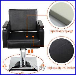 Hydraulic Barber Chair, 360 Degrees Swivel, Heavy-Duty Styling Chair for Barber