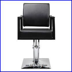 Hydraulic Barber Chair 360°Swivel Heavy Duty Beauty Salon Chair Equipment Black