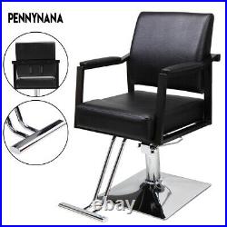 Hydraulic Barber Chair 360°Swivel Heavy Duty Beauty Salon Chair Equipment Black