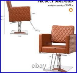 Hydraulic Barber Chair Heavy Duty Styling Chair for Salon Chair Spa Tattoo Chair