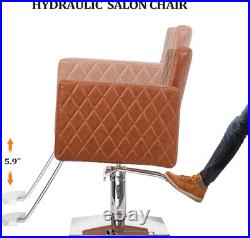 Hydraulic Barber Chair Heavy Duty Styling Chair for Salon Chair Spa Tattoo Chair