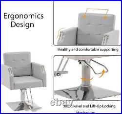 Hydraulic Barber Chair Heavy Duty Styling Chair for Salon Chair Tattoo Chair