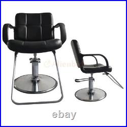 Hydraulic Barber Chair Heavy Duty Styling Salon Beauty Shampoo Spa Equipment US