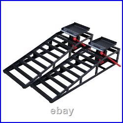 Hydraulic Car Ramps 5T 11000lbs Capacity Low Profile Heavy Duty Car Lift 2 Pack