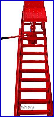 Hydraulic Car Ramps 6T 12000lbs Low Profile Heavy Duty Truck Car Lift Red 2 Pack