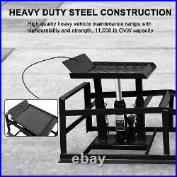 Hydraulic Car Ramps Heavy Duty 5 Ton Lift for Trucks, Auto & Garage Service