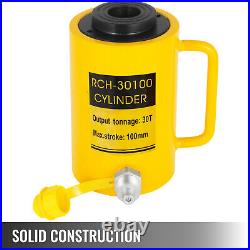 Hydraulic Cylinder Jack 30Ton 4 Stroke Hollow Localfast 100mm/4inch Ram Metal