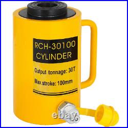 Hydraulic Cylinder Jack 30Ton 4 Stroke Hollow Localfast 100mm/4inch Ram Metal