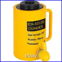 Hydraulic Cylinder Jack 30Ton 4 Stroke Hollow Localfast 100mm/4inch Ram Metal