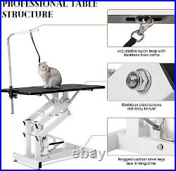 Hydraulic Dog Pet Grooming Table Heavy Duty Z-Lift with Adjustable Arm and Noose