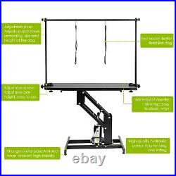 Hydraulic Dog Pet Grooming Table with Adjustable Arm Big Size Heavy-Duty Z-Lift