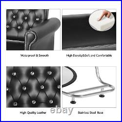 Hydraulic Heavy Duty Retro Black Barber Chair Salon Armchair Spa Equipment