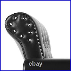 Hydraulic Heavy Duty Retro Black Barber Chair Salon Armchair Spa Equipment