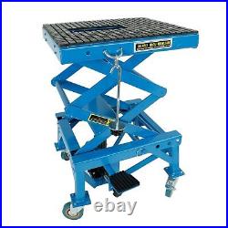 Hydraulic Motorcycle Scissor Jack Lift with The Foot Peg 300lbs Heavy Duty