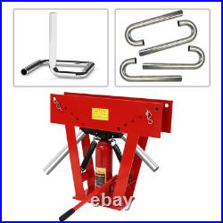 Hydraulic Pipe Tube Bender Tool Manual Heavy-Duty Pipe Bending Machine 16T Red
