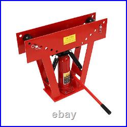 Hydraulic Pipe Tube Bender Tool Manual Heavy-Duty Pipe Bending Machine 16T Red