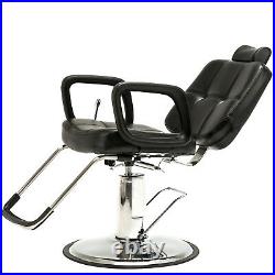 Hydraulic Recline Barber Chair Salon Shampoo Hair StylingBeauty HeavyDuty Tattoo
