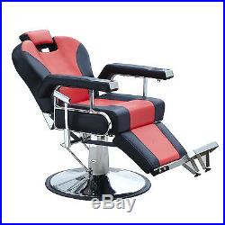 Hydraulic Recline Red Barber Chairs Heavy Duty Salon Spa Beauty Equipment NEW