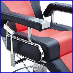 Hydraulic Recline Red Barber Chairs Heavy Duty Salon Spa Beauty Equipment NEW