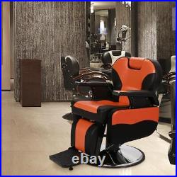 Hydraulic Recling Barber Chair Heavy Duty Hairdresser Chair Beauty Salon Spa