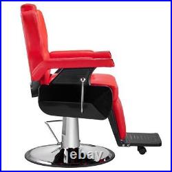 Hydraulic Recling Barber Chair Salon Heavy Duty Hair Styling Spa Shampoo Station