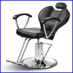 Hydraulic Reclining Barber Chair Heavy Duty Shave Salon Beauty Tattoo Equipment